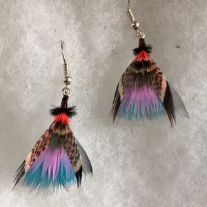 Feather earrings